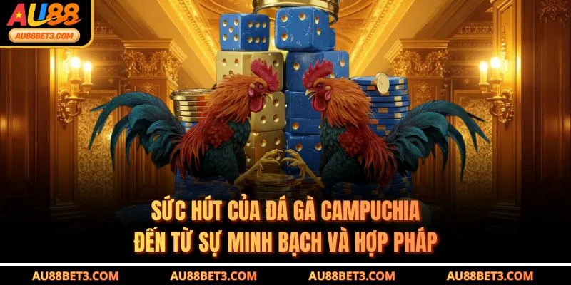Sức hút của đá gà Campuchia đến từ sự minh bạch và hợp pháp